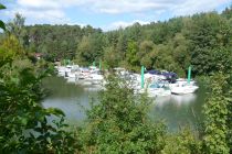 Der Bootshafen des Erlenbacher Wassersport-Clubs