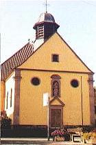 Die Pfarrkirche im Stadtteil Mechenhard