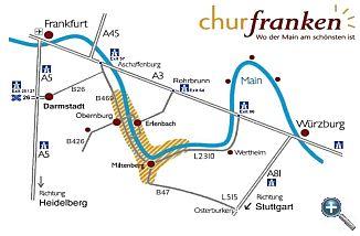 How to arrive to Churfranken